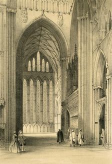 York Cathedral, North Transept mid 19th century. Creators: Unknown, W Monkhouse