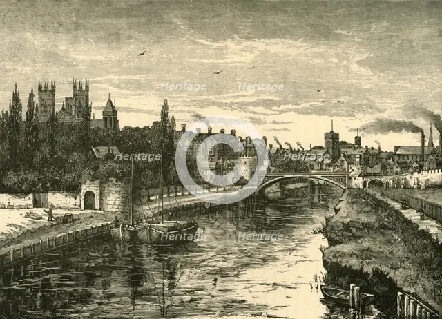 'York, from the Ouse', 1898. Creator: Unknown.
