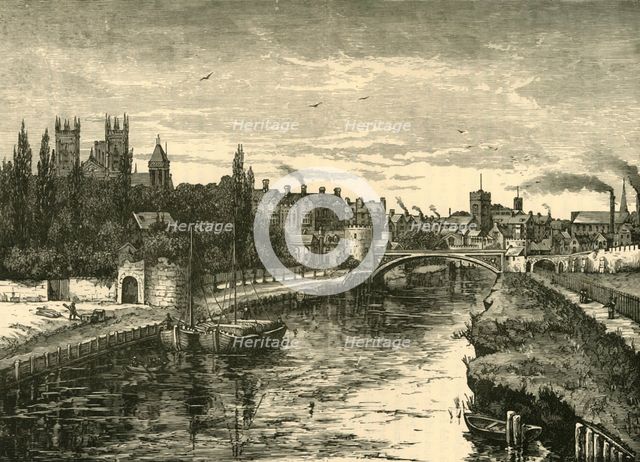 'York, from the Ouse', 1898. Creator: Unknown.