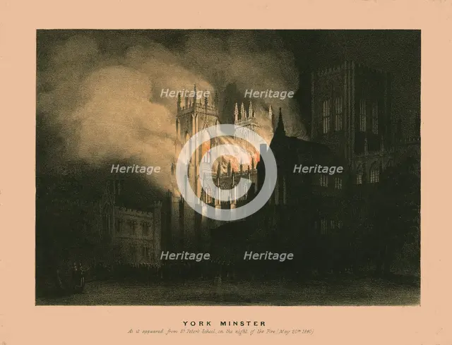 'York Minster', 1840. Creator: W Monkhouse.
