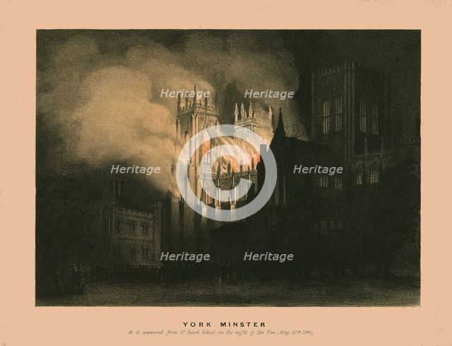 'York Minster', 1840. Creator: W Monkhouse.
