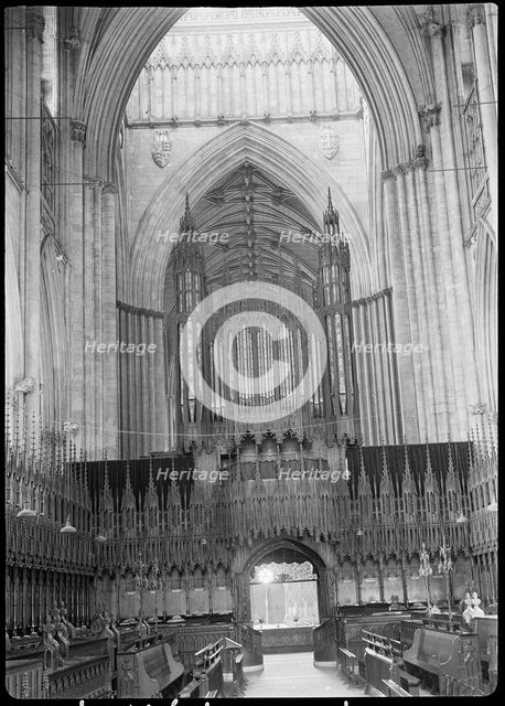 York Minster, Minster Yard, York, 1942. Creator: George Bernard Wood.
