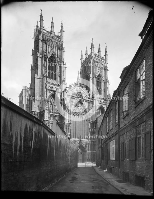 York Minster, Minster Yard, York, 1945-1960. Creator: Margaret F Harker.