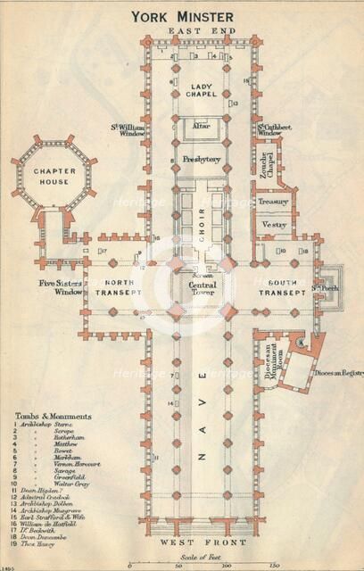 'York Minster', c20th Century. Artist: John Bartholomew.