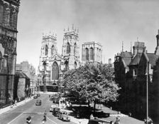 York Minster from the Assembly Rooms, York, c1955. Creator: Arthur Charles Kirby Ware