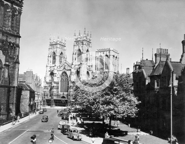 York Minster from the Assembly Rooms, York, c1955.  Creator: Arthur Charles Kirby Ware.