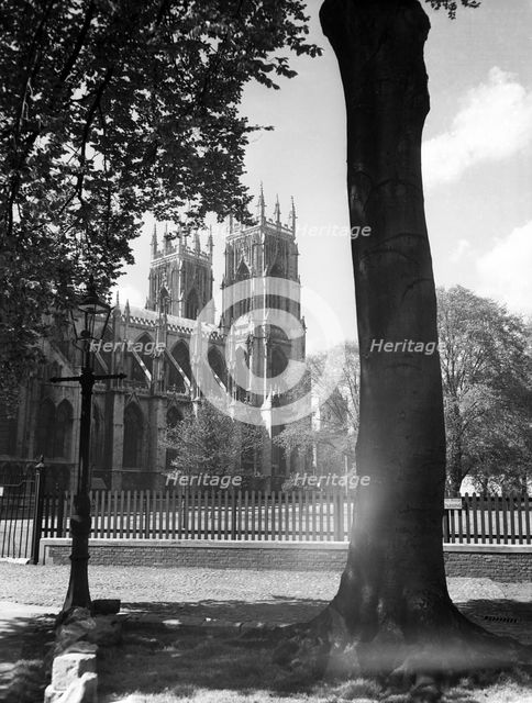 York Minster from the west, York, c1955.  Creator: Arthur Charles Kirby Ware.