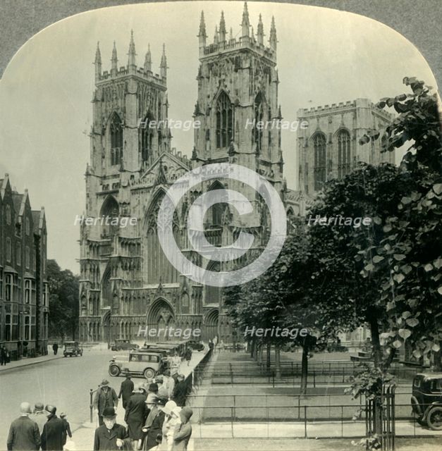 'York Minster, York, England', c1930s. Creator: Unknown.