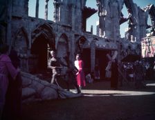 York Mystery Plays, ruins of St Mary's Abbey, York, 1951. Creator: Arthur Charles Kirby Ware