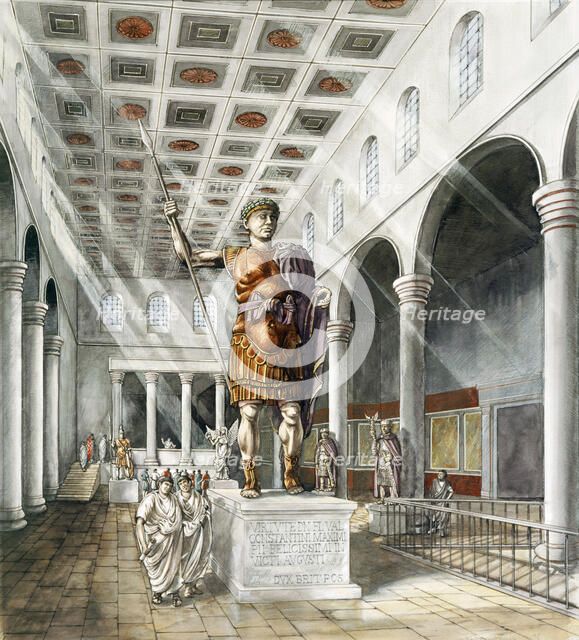 York Roman Basilica, c3rd century, (c1990-2010). Artist: Peter Dunn.