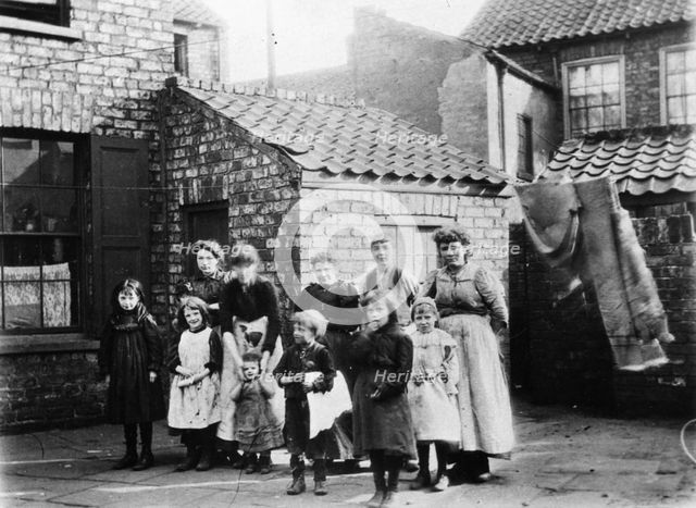 York slums, York, Yorkshire, 1901. Artist: Unknown