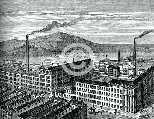 York Street Mill, Belfast, c1880.Artist: J Kirchner