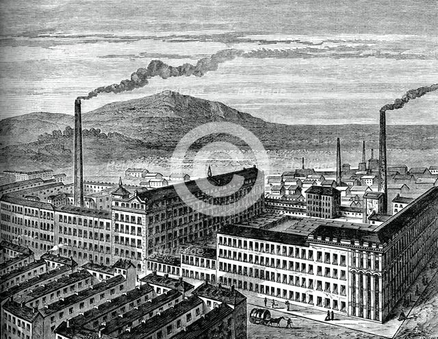 York Street Mill, Belfast, c1880.Artist: J Kirchner
