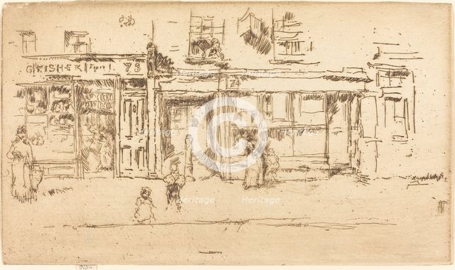 York Street, Westminster, c. 1886/1888. Creator: James Abbott McNeill Whistler.