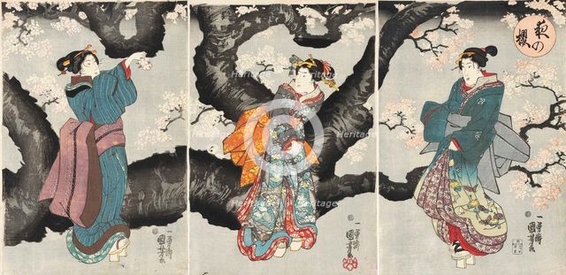Yoru no sakura (Cherry Blossoms at Night), c1846.