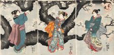 Yoru no sakura (Cherry Blossoms at Night), c1846