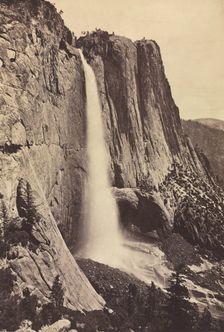 Yosemite Falls, 1868. Creator: Eadweard J. Muybridge (American, 1830-1904), attributed to