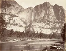 Yosemite Falls, 2,634 feet, ca. 1872, printed ca. 1876. Creator: Carleton Emmons Watkins