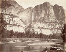 Yosemite Falls, 2,634 feet, ca. 1872, printed ca. 1876. Creator: Carleton Emmons Watkins