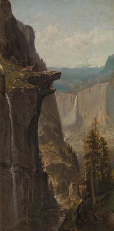 Yosemite Falls, from Glacier Point, 1879. Creator: William Keith