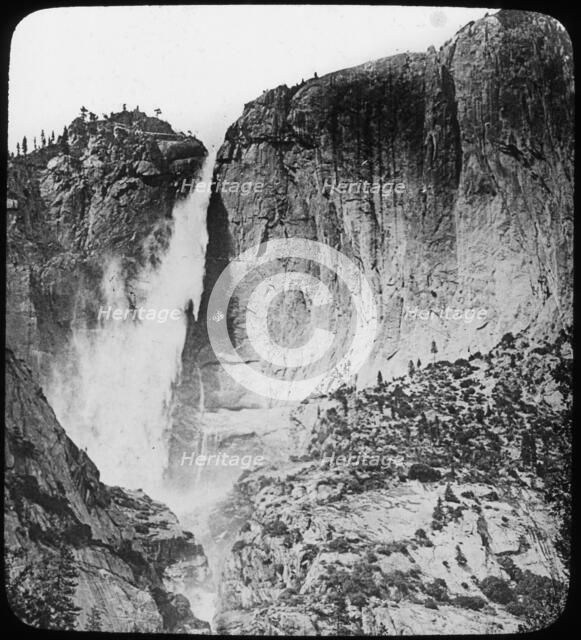Yosemite Falls, Yosemite National Park, California, USA, late 19th or early 20th century. Artist: Unknown