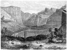 Yosemite Valley California, 19th century.Artist: Paul Huet