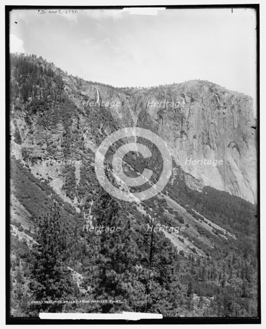Yosemite Valley from Artist's Point, c1901. Creator: Unknown.