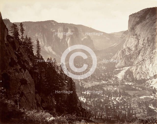 Yosemite Valley from Glacier Point, ca. 1872, printed ca. 1876. Creator: Carleton Emmons Watkins.