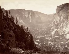 Yosemite Valley from Glacier Point, ca. 1872, printed ca. 1876. Creator: Carleton Emmons Watkins