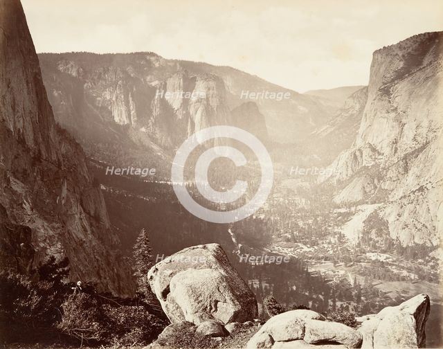Yosemite Valley from Union Point, ca. 1872, printed ca. 1876. Creator: Carleton Emmons Watkins.