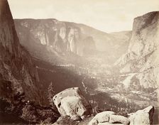 Yosemite Valley from Union Point, ca. 1872, printed ca. 1876. Creator: Carleton Emmons Watkins