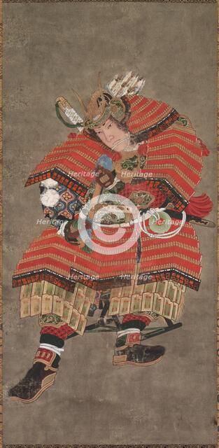 Yoshitsune as a Warrior, 19th century. Creator: Katsushika Hokusai (Japanese, 1760-1849).