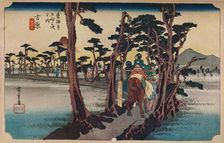 Yoshiwara: Mount Fuji on the Left 1833-1834, (1930). Creator: Ando Hiroshige