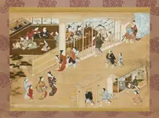 Yoshiwara pleasure quarters, c1670-c1685. Artist: Miyagawa Choshun
