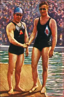 Yoshiyuki Tsuruta and Erich Rademacher, 1928. Creator: Unknown