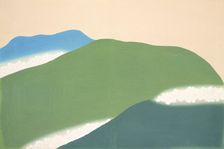 Yoshino, from Momoyo-gusa (The World of Things) Vol III, pub.1910 (colour block woodcut)