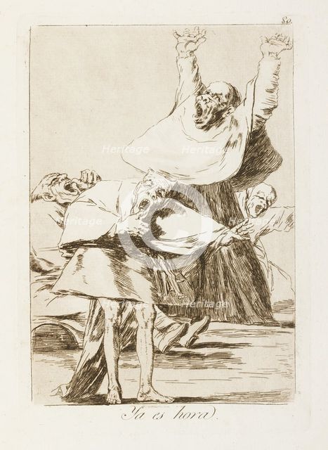 Ya es hora.; Los Caprichos, pl.80, 1799. Creator: Francisco Goya.