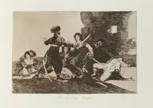 Ya no hay tiempo.; Los Desastres de la Guerra, Madrid 1863. Creator: Francisco Goya