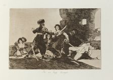Ya no hay tiempo.; Los Desastres de la Guerra, Madrid 1863. Creator: Francisco Goya