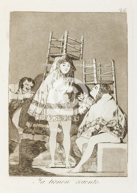 Ya tienen asiento.; Los Caprichos, pl.26, 1799. Creator: Francisco Goya.