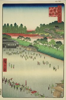 Yatsukoji, Inside Sujikai Gate (Sujikai-uchi Yatsukoji), from the series One Hundred..., 1857. Creator: Ando Hiroshige