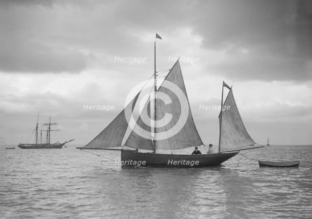 Yawl and tender, 1912. Creator: Kirk & Sons of Cowes.