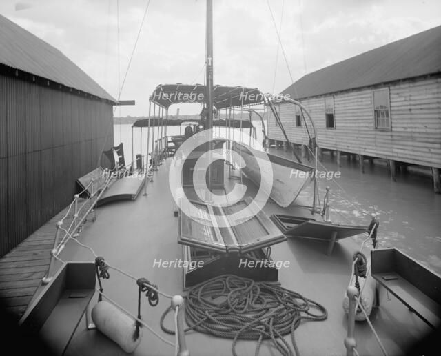 Yacht Althea, deck, between 1907 and 1915. Creator: Unknown.