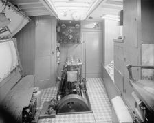 Yacht Althea, engine room, between 1907 and 1915. Creator: Unknown