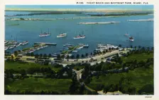 Yacht basin and Bayfront Park, Miami, Florida, USA,1931