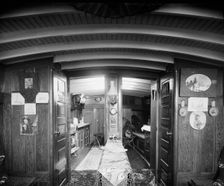 Yacht Suedon [sic], cabin interior, between 1904 and 1910. Creator: Unknown