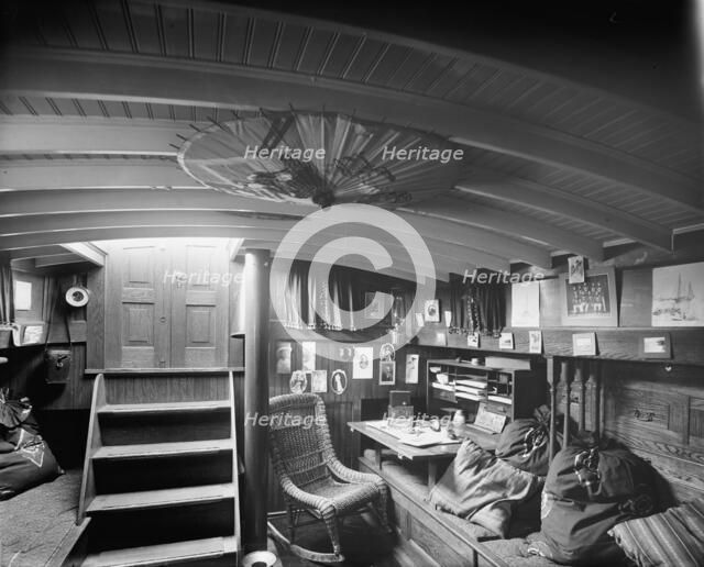 Yacht Suedon [sic], cabin interior, between 1904 and 1910. Creator: Unknown.