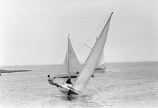 Yacht race in the Öresund, off Landskrona, Sweden, 1967