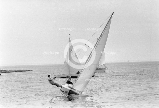 Yacht race in the Öresund, off Landskrona, Sweden, 1967. Creator: Unknown.