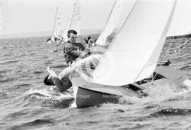 Yacht racing in Öresund between Sweden and Denmark, 1965. Creator: Unknown.